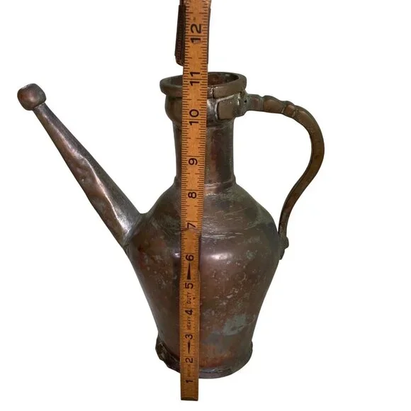 Aged Hand Forged Metal Pitcher Primitive Rustic Antique Decor - Picture 7 of 8